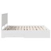vidaXL Bed Frame with Headboard White 180 x 200 cm Engineered Wood