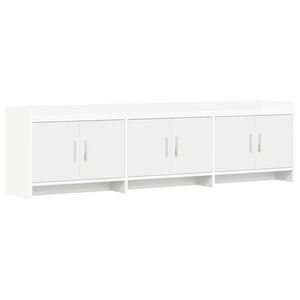 vidaXL TV Cabinet 168 x 33 x 47 cm White Engineered Wood