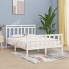 vidaXL Bed Frame without Mattress White Solid Wood Pine 160x200 cm