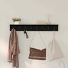 vidaXL Wall-Mounted Coat Rack Black Oak 80 x 10.5 x 10.5 cm