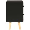 vidaXL Bedside Cabinets 2 pcs Black 40x30x50 cm Solid Pinewood