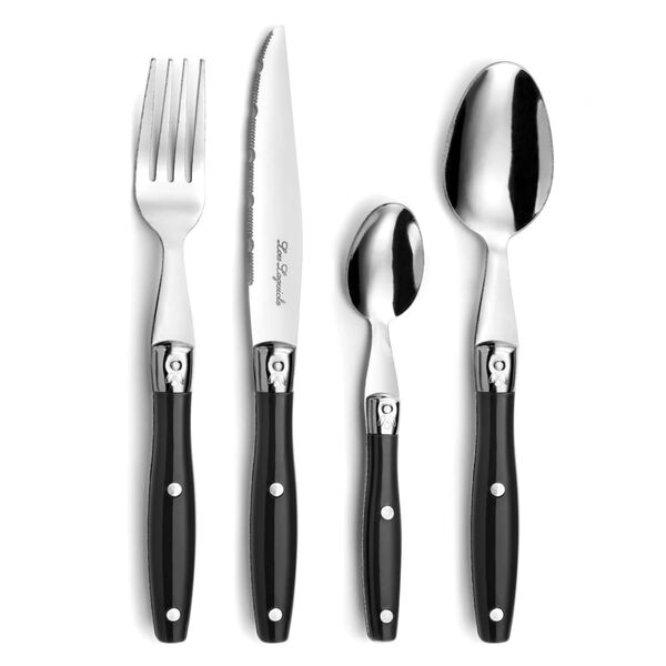 Lou Laguiole 24-Piece Cutlery Set Comptoir Black