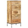vidaXL Chest of Drawers 45x35x106 cm Solid Mango Wood