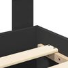 vidaXL Bed Frame with Headboard Black 160 x 200 cm Engineered Wood