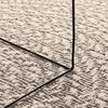 vidaXL Rug ZIZUR Cream 200x200 cm Jute Look Indoor and Outdoor