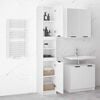 vidaXL Bathroom Cabinet High Gloss White 32x34x188.5cm Engineered Wood