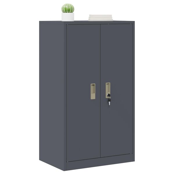 vidaXL Storage Cabinet Anthracite 60 x 40 x 105 cm Cold-Rolled Steel