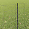 vidaXL Fence with Post Grey 1.4 x 10 m Steel and PVC
