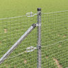 vidaXL Fence Post Silver 10 x 0.4 m (25 x 25 mm mesh) Steel