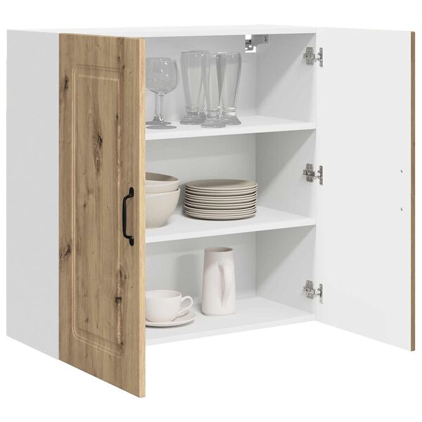 vidaXL Kitchen Cabinet with Storage Kalmar Artisan Oak 80 x 31 x 80 cm