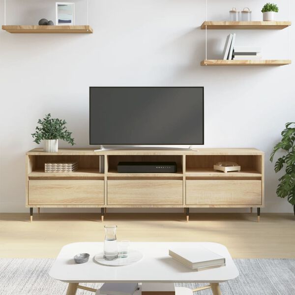 vidaXL TV Cabinet Sonoma Oak 150x30x44.5 cm Engineered Wood