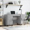 vidaXL Desk Concrete Grey 140x50x75 cm Engineered Wood