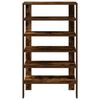 vidaXL Shoe Rack Smoked Oak 61x32x105 cm Engineered Wood