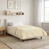 vidaXL Full Year Duvet Cream 140 x 200 cm Microfiber and Teddy fleece