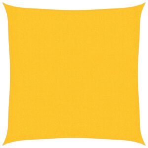 vidaXL Sunshade Sail 160 g/m&sup2; Yellow 2x2 m HDPE