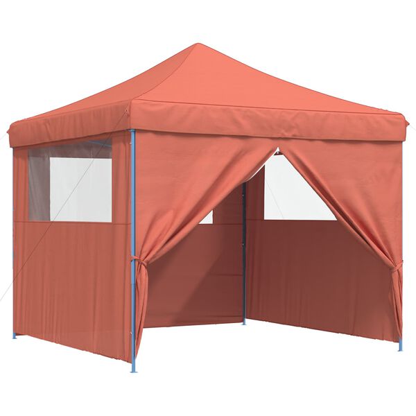 vidaXL Party Tent Folding Terracotta 292 x 292 x 315 cm Oxford Fabric