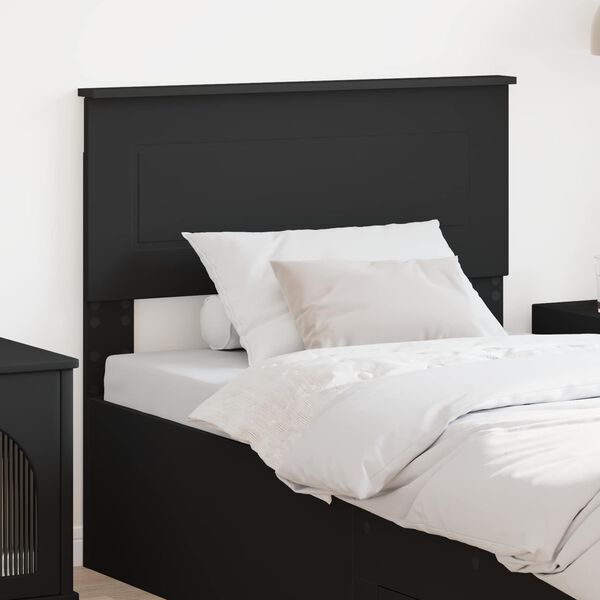 vidaXL Headboard Black Oak 90 cm Engineered wood