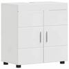 vidaXL Bathroom Furniture Set TULUM High Gloss White Engineered Wood