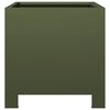 vidaXL Garden Planter Olive Green 30x30x30 cm Steel