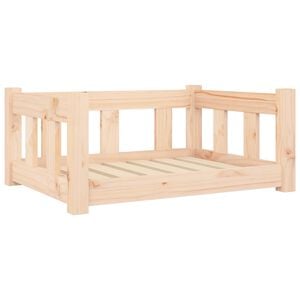 vidaXL Dog Bed 65,5x50,5x28 cm Solid Wood Pine