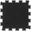 vidaXL Rubber Floor Tiles 9 pcs Black 16 mm 30x30 cm