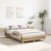vidaXL Bed Frame No Mattress Artisan Oak 120x200 cm Engineered Wood