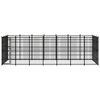 vidaXL Outdoor Dog Kennel Steel 19.35 m&sup2;