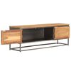 vidaXL TV Cabinet Recycled Teak and Steel 120x30x40 cm
