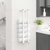 vidaXL Towel Rack White 12.5x12.5x60 cm Steel