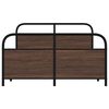 vidaXL Bed Frame Without Mattress 120x200 cm Brown Oak Engineered Wood