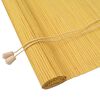 vidaXL Roller Blind Yellow 100 x 220 cm Bamboo