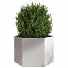 vidaXL Garden Planter Hexagon 69x60x45 cm Stainless Steel