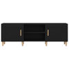 vidaXL TV Cabinet Black Oak 150 x 30 x50 cm Engineered Wood