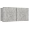 vidaXL 5 Piece TV Cabinet Set Concrete Grey Engineered Wood