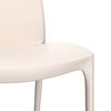 vidaXL Garden Chairs 2 pcs Cream 50x46x80 cm Polypropylene