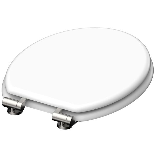 SCH&Uuml;TTE Toilet Seat with Soft Close SPIRIT WHITE White Matte