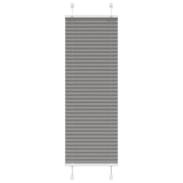vidaXL Pleated Blind Anthracite 50x150 cm Fabric Width 49.4 cm Polyester