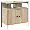 vidaXL Bathroom Furniture Set 3 pcs Sonoma Oak Engineered Wood