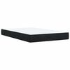 vidaXL Box Spring Bed with Mattress Black 120x200 cm Velvet