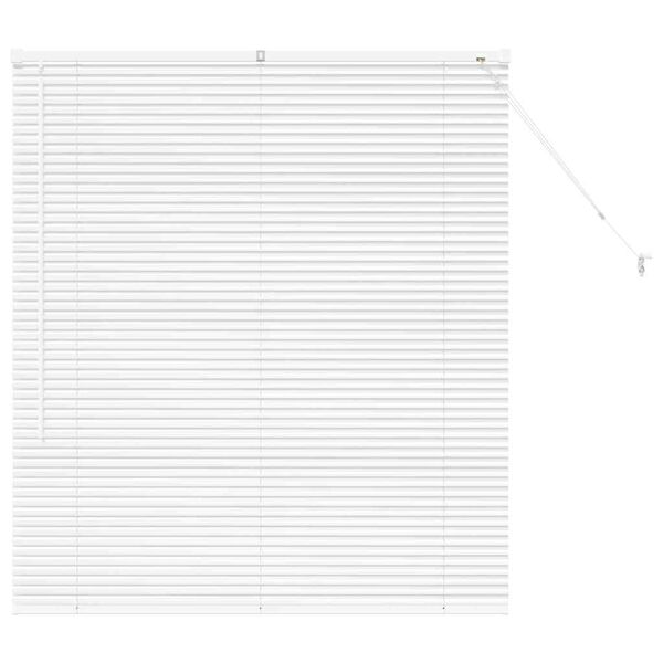 vidaXL Venetian Blinds Height Adjustable White 130 x 115 cm Aluminium