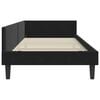 vidaXL Corner Bed Frame with Headboard Black 100 cm x 200 cm Velvet