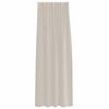 vidaXL Voile Curtain with Curtains 2 pcs Sand 225 x 140 cm Polyester
