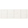 vidaXL Wall Headboard White 206x3x63 cm Solid Wood Pine