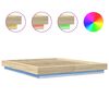 vidaXL Bed Frame with LED Lights without Mattress Sonoma Oak 150x200cm