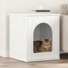 vidaXL Cat House White 53 x 52 x 62 cm Engineered Wood