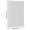 vidaXL Magnetic Insect Screen for Windows White 80x120 cm