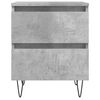 vidaXL Bedside Cabinets 2 pcs Concrete Grey 40x35x50 cm Engineered Wood