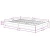 vidaXL Bed Frame without Mattress White Solid Wood King Size
