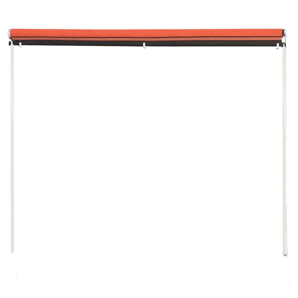 vidaXL Retractable Awning 250x150 cm Orange and Brown