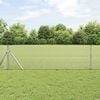 vidaXL Fence with Posts Silver 0.4 x 10 m Steel